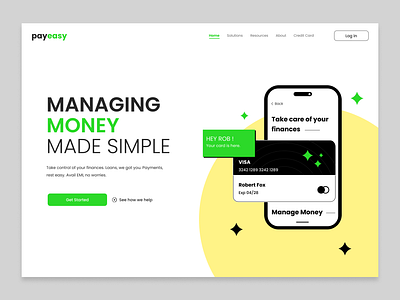 Money Management Web App Concept design graphic design illustration ui vector