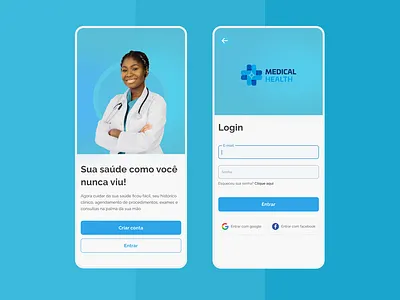 Login | Health | App app design typography ui