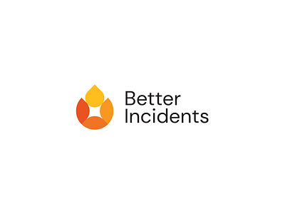 Better Incidents branding community fire flaym identity logo mark negative space symbol