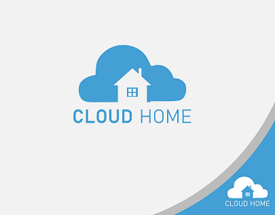 Cloudhome logo design brand identity cloudhome creativelogo