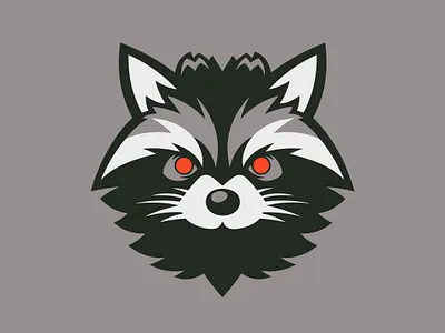 Angry Racoon Logo agressive angry angry branding blue branding coon e sport evil logo grey logo racoon racoon branding racoon logo sport logo