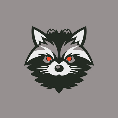 Angry Racoon Logo agressive angry angry branding blue branding coon e sport evil logo grey logo racoon racoon branding racoon logo sport logo