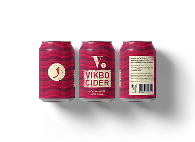 Vikbo Cider cans cider design drink graphic design logo