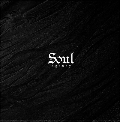 Soul Agency Branding agency branding design gothic graphic design logo typography