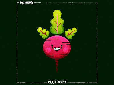 Beetroot - HARVEST ROOTS cute food graphic design illustration kawaii vector