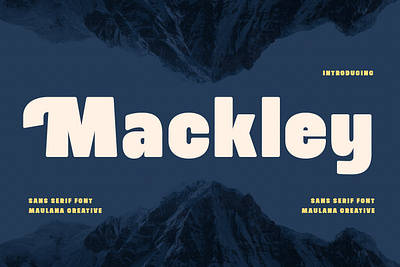 Mackley Sans Serif Display Font animation branding font fonts graphic design illustration logo nostalgic