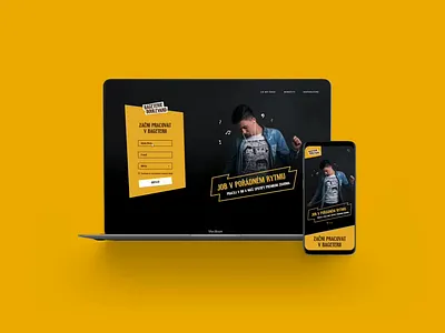 Hiring Campaign Microsite animation bageterie black branding campaign color design graphic design hiring illustration key logo microsite mobile ui ux visual website white yellow