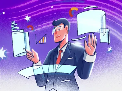 Styleframe for Company Profile Illustrations animation graphic design illus illustration motion graphics ui