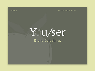 You/ser - Brand Story branding design graphic design illustration logo typography