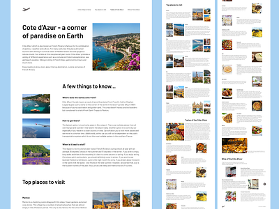 Longgrid for place Cote d'Azur branding color design graphic design typography ui ux