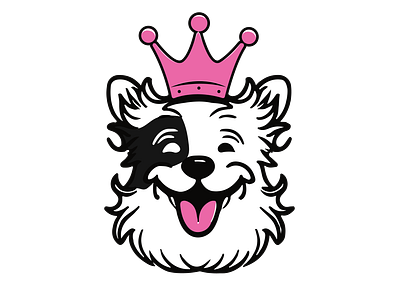 pink dog logo