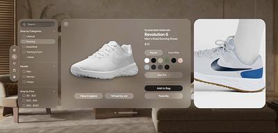 eCommerce for Apple Vision Pro - RealityShop ecommerce spatial ui vision pro