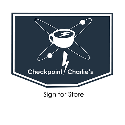 Checkpoint Charlie's Cafe branding design graphic design