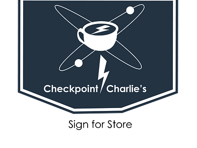 Checkpoint Charlie's Cafe branding design graphic design