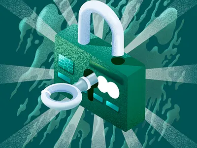 Security Lock illustration key lock login procreate