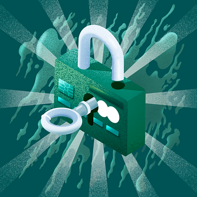Security Lock illustration key lock login procreate