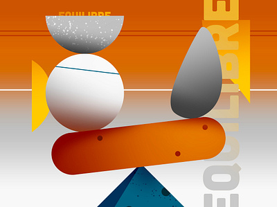 Balance abstract balance colours cone equilibre form forms fun geometric illustration play