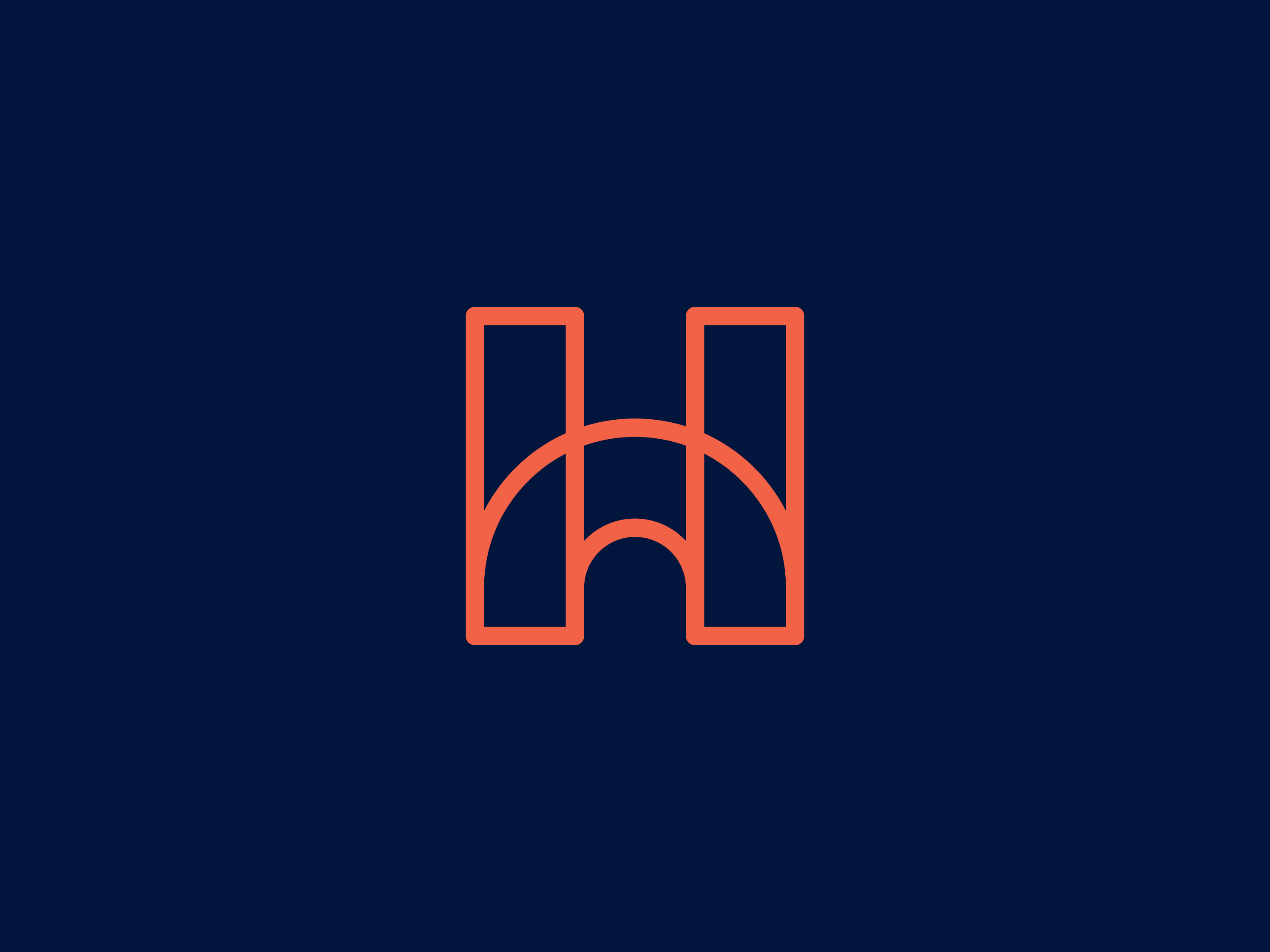 HomeLife Media brand identity brand mark branding bridge geometric h icon letter lettermark logo marketing media monogram outline pet symbol