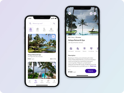 Accommodation booking | Mobile app accommodation airbnb application beach boat booking guest holiday hotel mobile nature relax sea stay summer tourism travel trip ui vacation