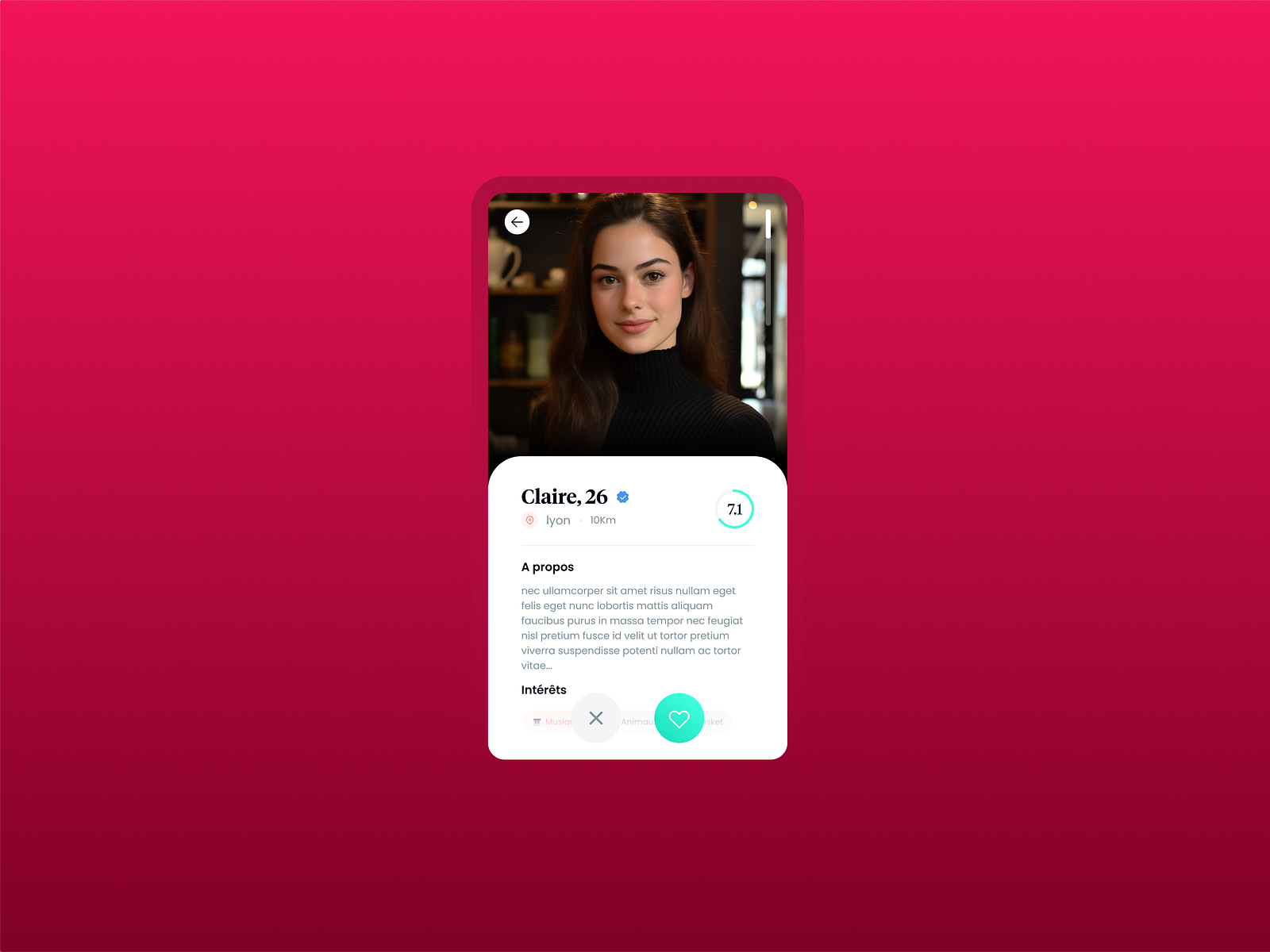 Dating Profile By Alexe On Dribbble