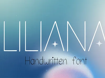 LILIANA birthday font card font cloth bag font design handwritten font illustration sans serif font