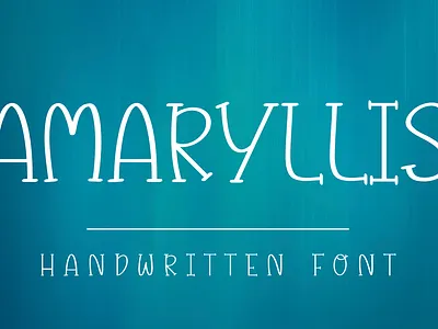 AMARYLLIS birthday font card font cloth bag font handwritten font mug font