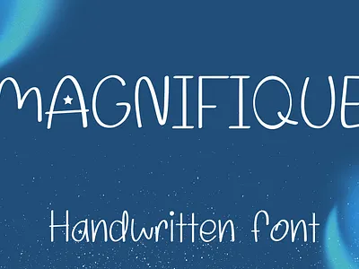 MAGNIFIQUE birthday font card font cloth bag font handwritten font mug font sans serif font