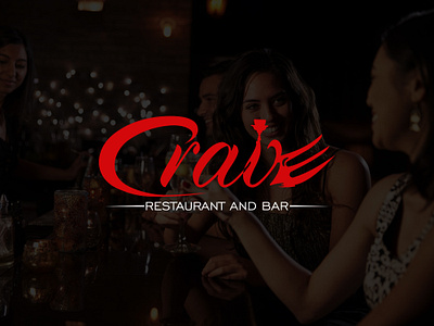 Crave Restaurant & Bar bar branding graphic design hotel logo restaurant