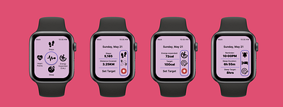 Fitness app ui watch