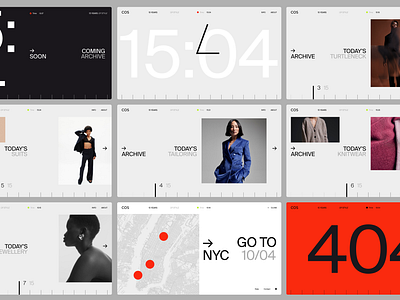 COS — 15:15 branding graphic design ui