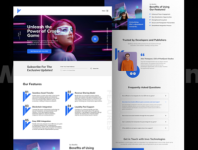 Invo - Digital Economy Landing Page UI design illustration logo ui ui design uiux uiux design web design web ui website design