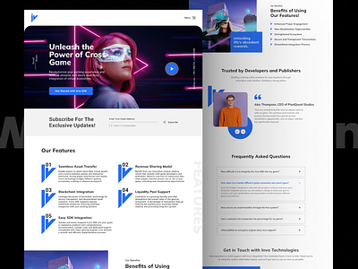 Invo - Digital Economy Landing Page UI design illustration logo ui ui design uiux uiux design web design web ui website design