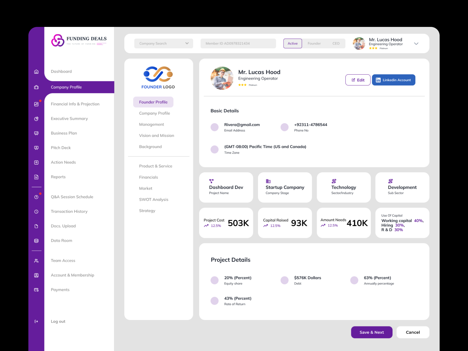 Profile Dashboard UI by Rizwan Nasir on Dribbble