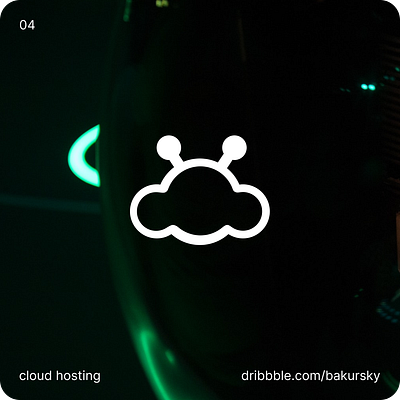 cloud hosting logo bakursky branding idenity logo logotype