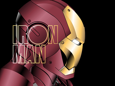 Iron Man Poster adobe illustrator brand branding change the thought changethethought design graphic design illustration iron man ironman logo marvel marvel comics marvel studio marvel studios portrait typography vector vector illustration vector portrait