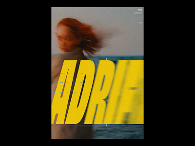 ADRIFT /423 clean design modern poster print simple type typography