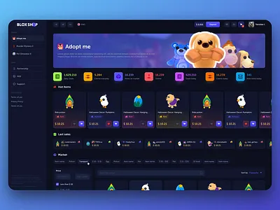 Blox Shop - Roblox Marketplace animation app marketplace bet design betting casino casino online gambling gambling design game interface game market game shop game ui game ux games marketplace marketplace interface roblox shop shop design shop interface