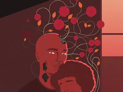 Red illus illustration vector vector art