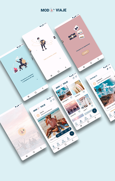 Modo viaje design diseñoui ui ux