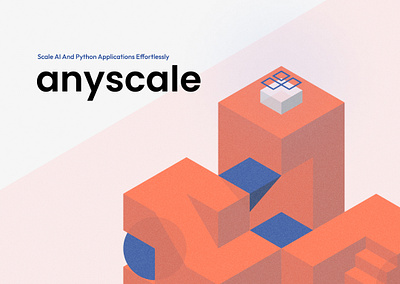 Anyscale Illustration 3d branding graphic design