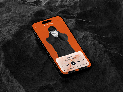 FIRE SOUND - MUSIC PLAYER app branding design graphic design music player typography ui ux