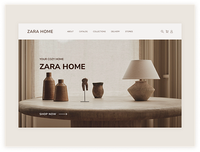 Zara Home Redesign Concept design figma ui user interface ux ux ui web design website