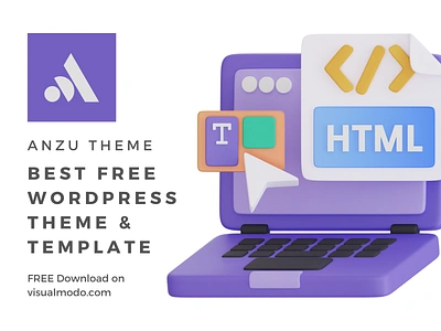 Anzu Free WordPress Theme Template 3d animation branding builder design development graphic design illustration logo motion graphics plugins responsive site builder template theme ui web design wordpress wp
