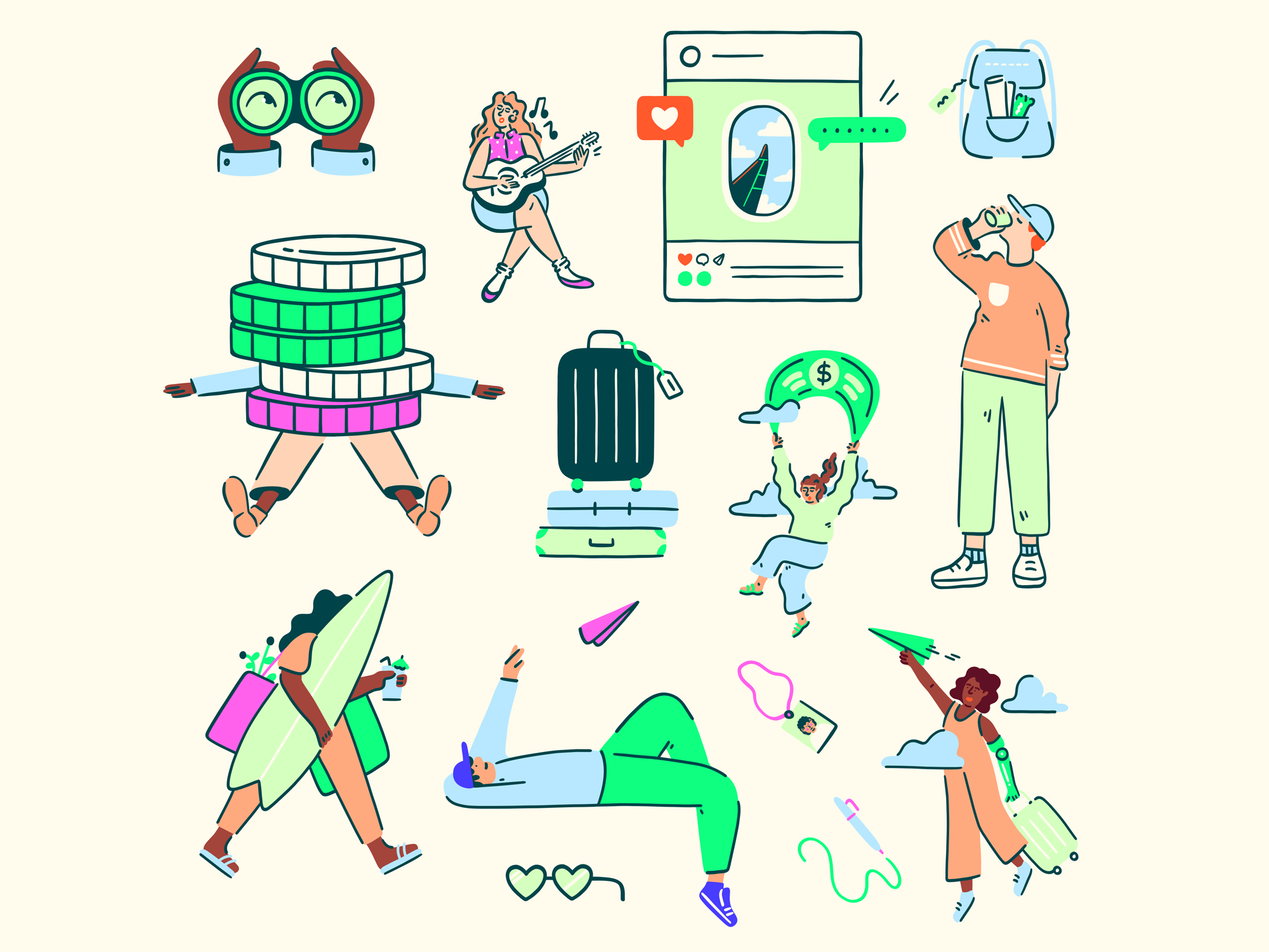 Example of Custom Brand & Editorial Illustration