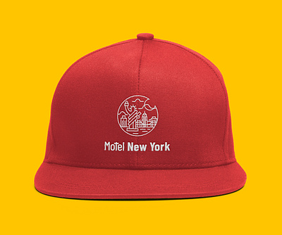 MOTEL NEW YORK (IDENTIDAD VISUAL) (2023) art brand branding design flat graphic design icon identity illustrator logo logo design minimal photoshop typography vector