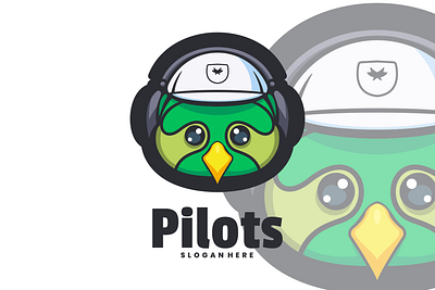 Pilots animal branding cute mascot design graphic design illustration logo ui vector