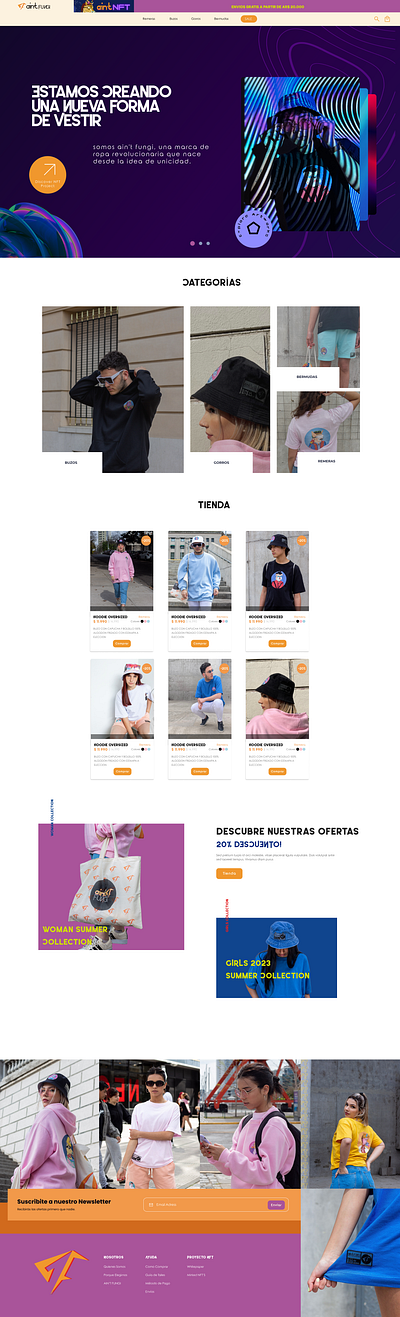 UX/UI Design: Clothing store with NFT prints app branding design design system ecommerce graphic design illustration logo store ui ux vector web web3 website