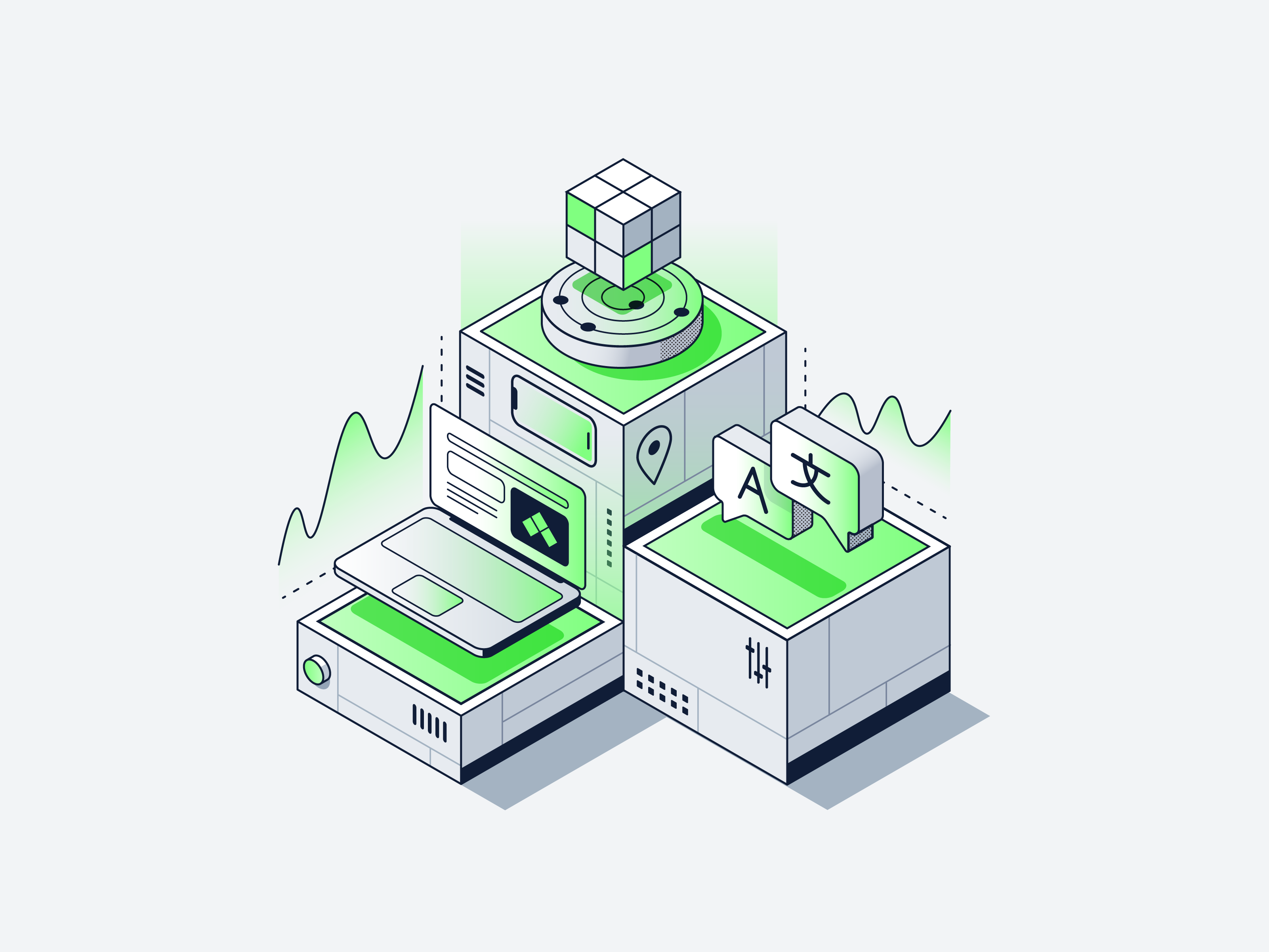 Example of Custom Isometric Illustrations