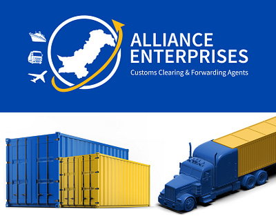 Alliance Enterprises Logo Designing branding design graphic design icon illustration logo vector