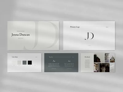 Pitch Deck | Modern Minimal Pitch Deck branding design logo mockup presentation